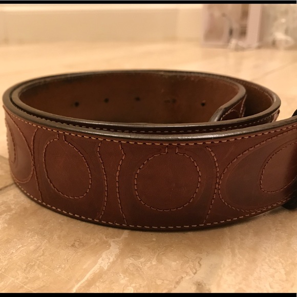 RARE Coach Signature Brown Belt - Picture 3 of 4